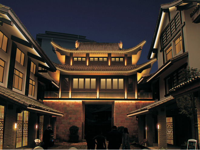 温汤古井泉街亮化工程 温汤古井泉街亮化工程